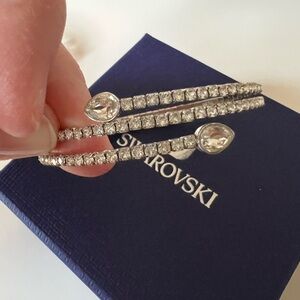 Swarovski Silver Bracelet with Crystal Embellishments